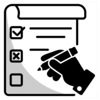 survey form and poll icon concept vector