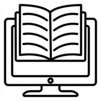 e-learning and online icon concept vector