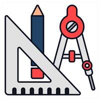 geometry and shapes icon concept vector