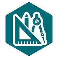 geometry and shapes icon concept vector