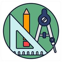 geometry and shapes icon concept vector