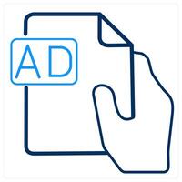 Brochure and flyer icon concept vector