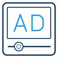 Media Advertisement and media icon concept vector