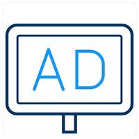Ad and web icon concept vector