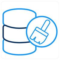 Server maintenance and Big data icon concept vector
