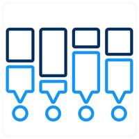 Statistics and Big data icon concept vector