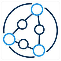 Networking and connection icon concept vector
