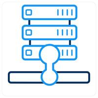 Database server and Big data icon concept vector