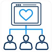 Donators and donate icon concept vector