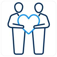 Donate and Help icon concept vector