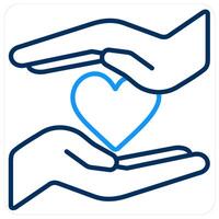 Donation and share icon concept vector