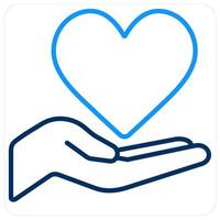 Donation and share icon concept vector
