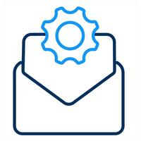Mail Support And Service Icon Concept vector
