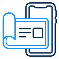 User detail and bio icon concept vector