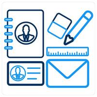 Design kit and designing icon concept vector