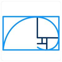 Ratio and graphic icon concept vector