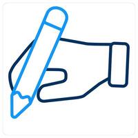 Writing and write icon concept vector