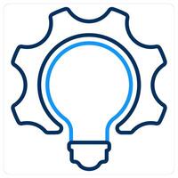 Bulb and innovation icon concept vector