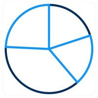 Pie Chart and diagram icon concept vector