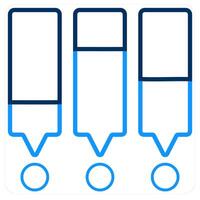 Daily Statistics and chart icon concept vector