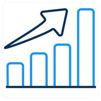 Graph Analysis and chart icon concept vector