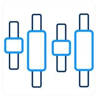 Intervals and diagram icon concept vector