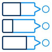 Chart and diagram icon concept vector