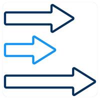 Horizontal Bars and diagram icon concept vector