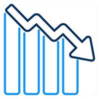 Business Loss and diagram icon concept vector