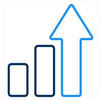 Revenue Growth and diagram icon concept vector