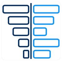 Evaluation and Bar chart icon concept vector