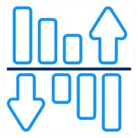 Expenses and Bar chart icon concept vector