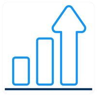 Graph Chart and diagram icon concept vector