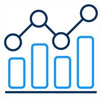 Sales Analysis and diagram icon concept vector