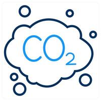 CO2 and ecology icon concept vector