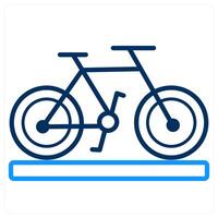 Bicycle and cycle icon concept vector