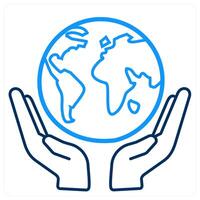 Save Earth and ecology icon concept vector