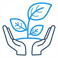 Save Nature and ecology icon concept vector