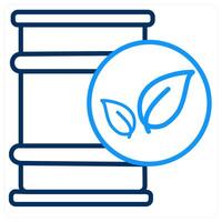 Garbage and recycle icon concept vector