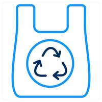 Recycle Bag and recycle icon concept vector