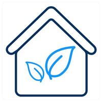 Eco House and ecology icon concept vector