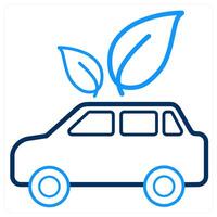 Eco Car and car icon concept vector