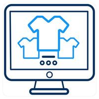 Website Shopping and ecommerce icon concept vector