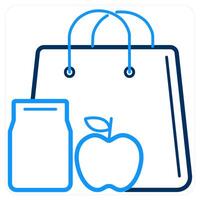 Cart Items and items icon concept vector