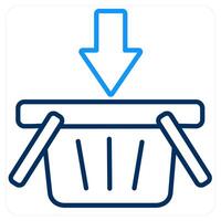 Cart and trolley icon concept vector