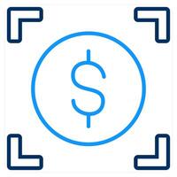Dollar and money icon concept vector