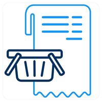 Cart Items and items icon concept vector
