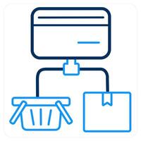 Cart Payment and checkout icon concept vector