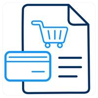 Invoice Document and document icon concept vector