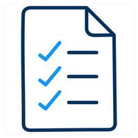 Done List and done icon concept vector
